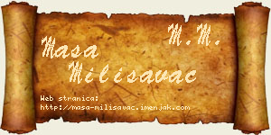 Maša Milisavac vizit kartica